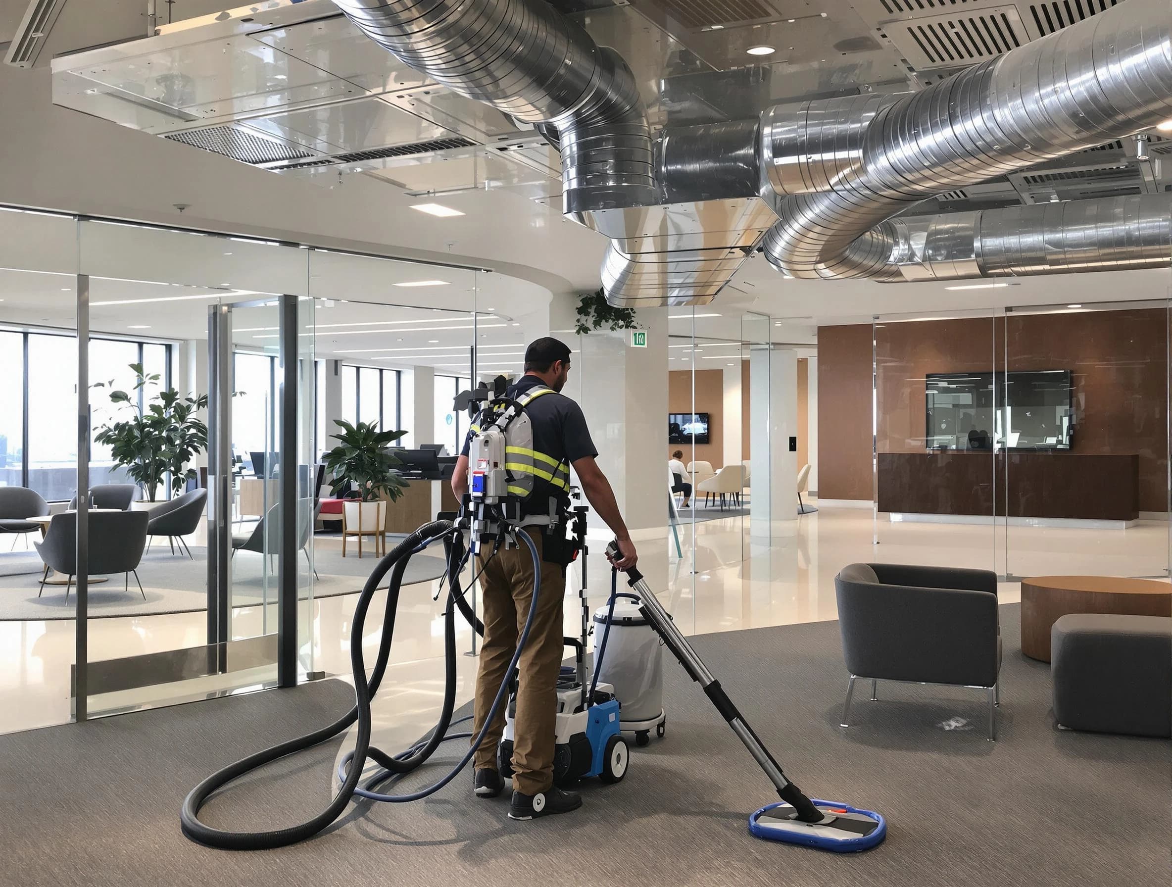 Commercial duct cleaning service by Stafford Courthouse Air Duct Cleaning in Stafford Courthouse