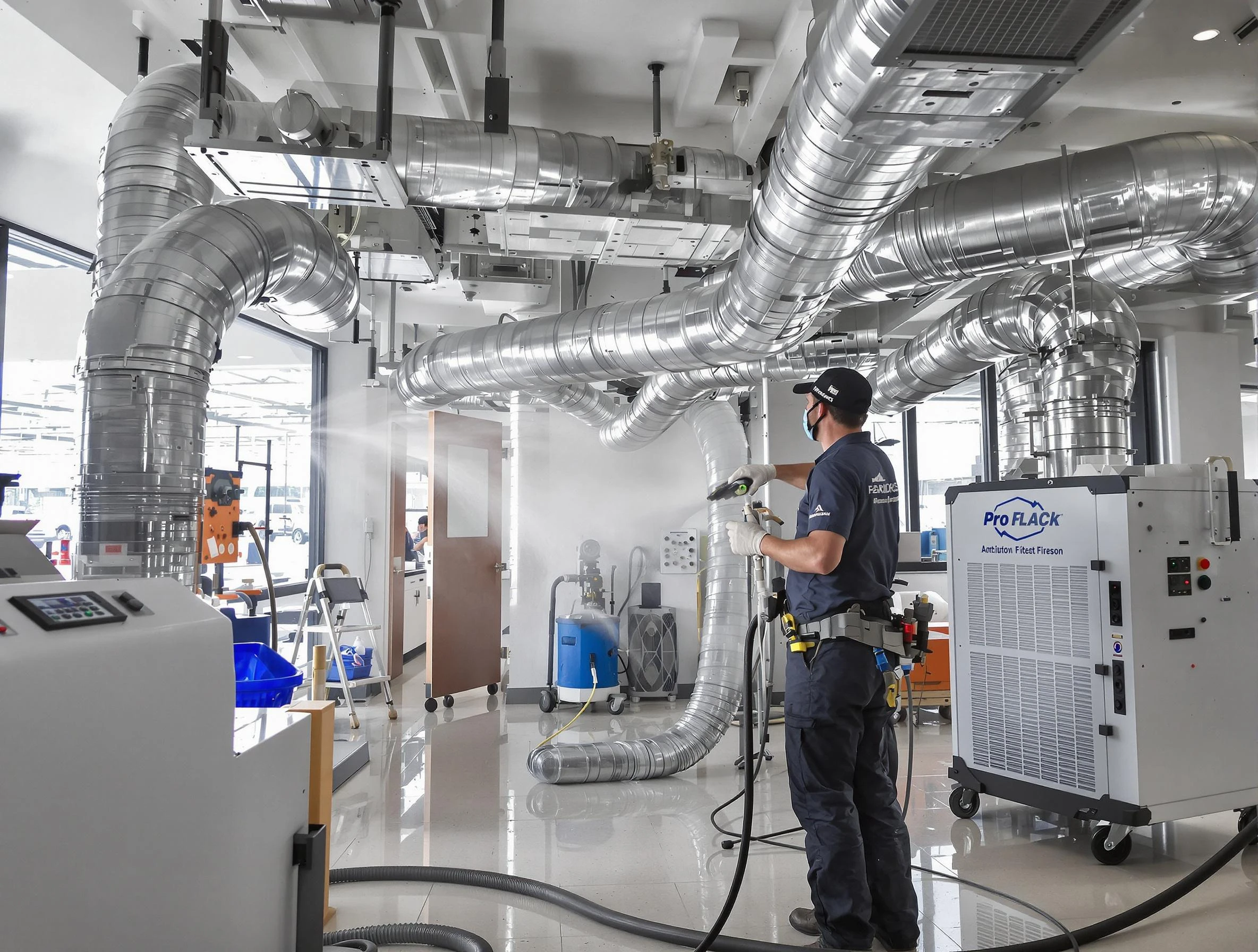 Negative Pressure Air Duct Cleaning in Stafford Courthouse